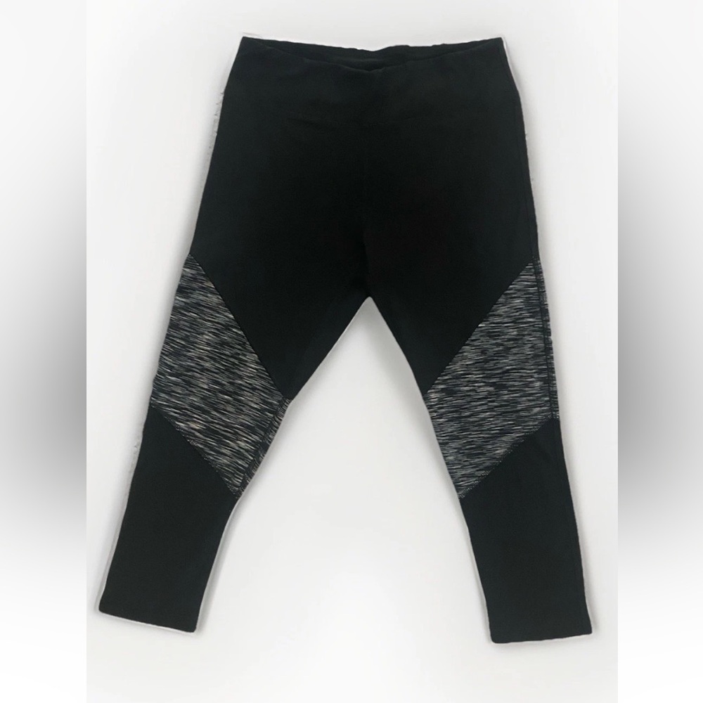 Women’s Black and Gray Leggings Medium